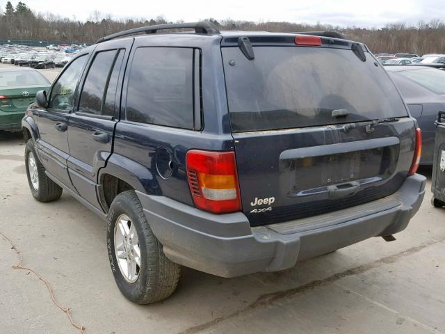 1J4GW48S74C248478 - 2004 JEEP GRAND CHER BLUE photo 3