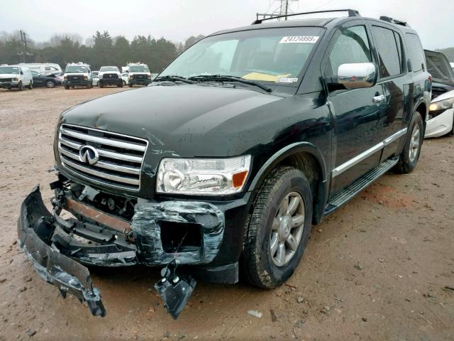 5N3AA08C36N811323 - 2006 INFINITI QX56 BLACK photo 2