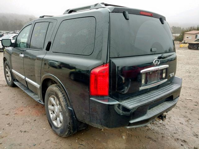 5N3AA08C36N811323 - 2006 INFINITI QX56 BLACK photo 3