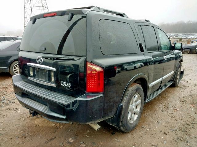 5N3AA08C36N811323 - 2006 INFINITI QX56 BLACK photo 4