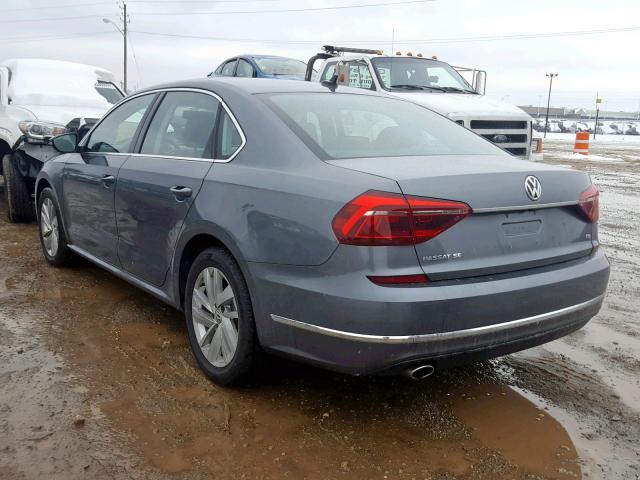 1VWBA7A35JC022094 - 2018 VOLKSWAGEN PASSAT SE GRAY photo 3