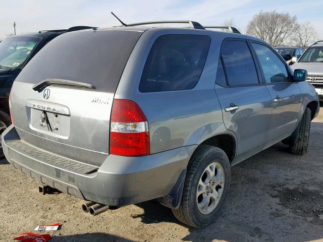 2HNYD18692H510880 - 2002 ACURA MDX TOURIN GRAY photo 4