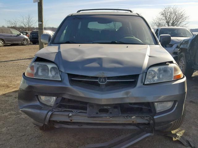 2HNYD18692H510880 - 2002 ACURA MDX TOURIN GRAY photo 9