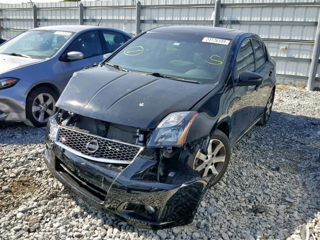 3N1AB6AP1CL650883 - 2012 NISSAN SENTRA 2.0 BLACK photo 2