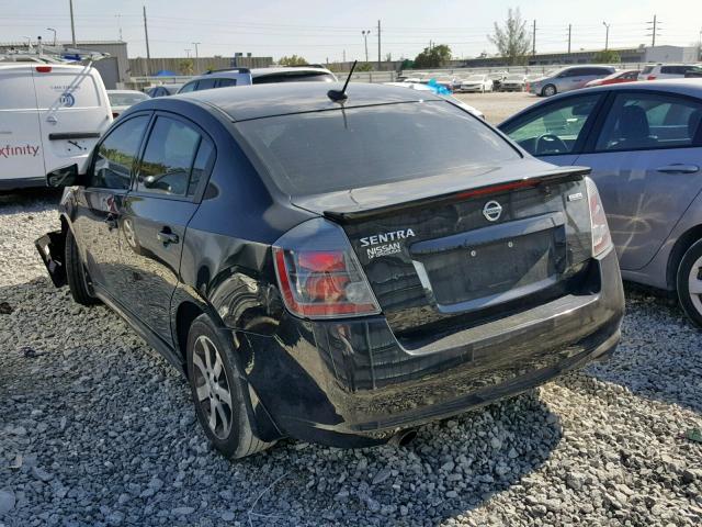 3N1AB6AP1CL650883 - 2012 NISSAN SENTRA 2.0 BLACK photo 3