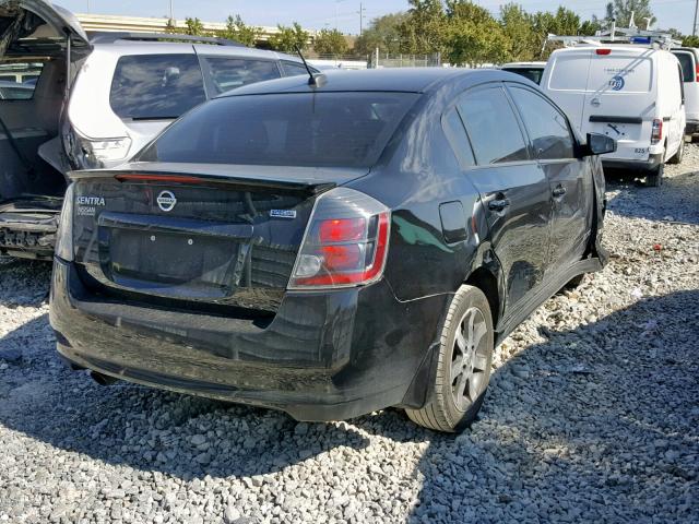 3N1AB6AP1CL650883 - 2012 NISSAN SENTRA 2.0 BLACK photo 4