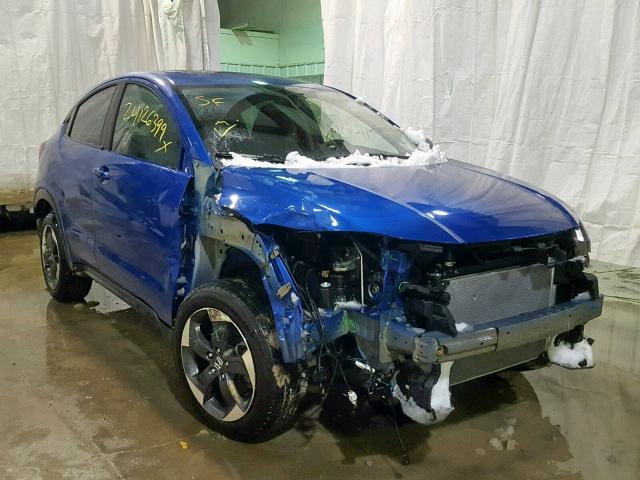 3CZRU6H5XJM704858 - 2018 HONDA HR-V EX BLUE photo 1