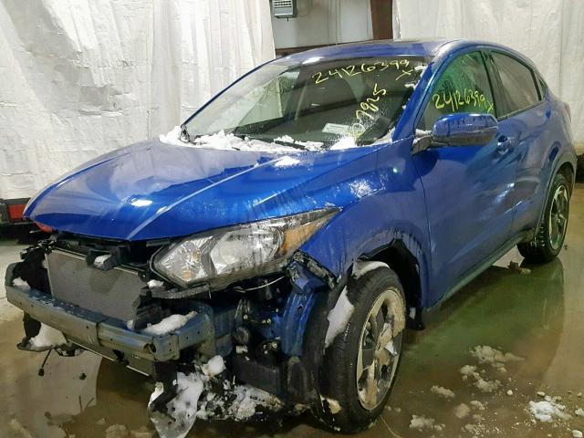 3CZRU6H5XJM704858 - 2018 HONDA HR-V EX BLUE photo 2