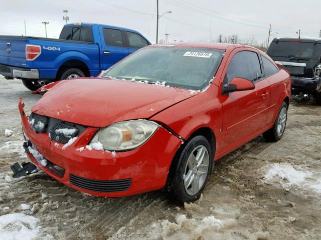 1G2AL15F777245916 - 2007 PONTIAC G5 RED photo 2