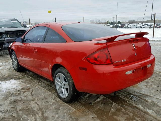 1G2AL15F777245916 - 2007 PONTIAC G5 RED photo 3