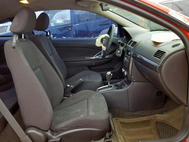 1G2AL15F777245916 - 2007 PONTIAC G5 RED photo 5