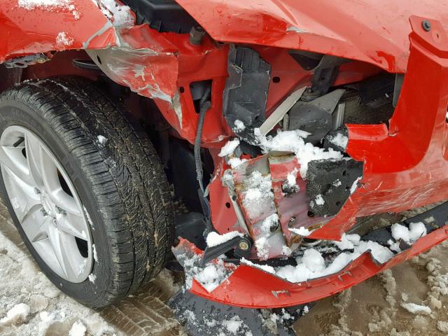 1G2AL15F777245916 - 2007 PONTIAC G5 RED photo 9