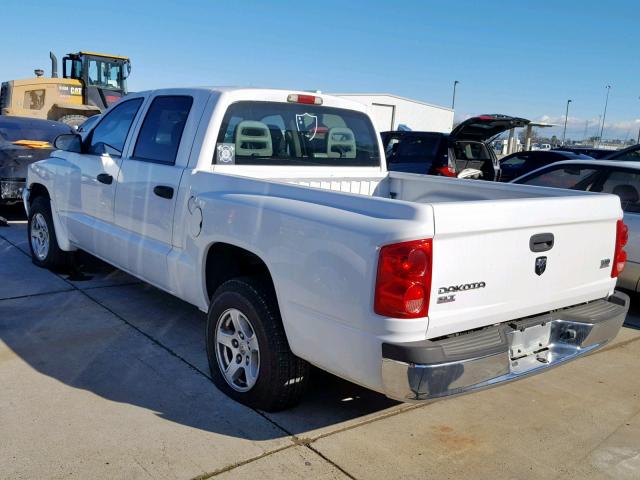 1D7HE48N46S502718 - 2006 DODGE DAKOTA QUA WHITE photo 3