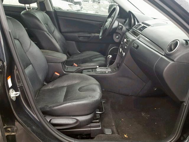 JM1BK324681818617 - 2008 MAZDA 3 S BLACK photo 5