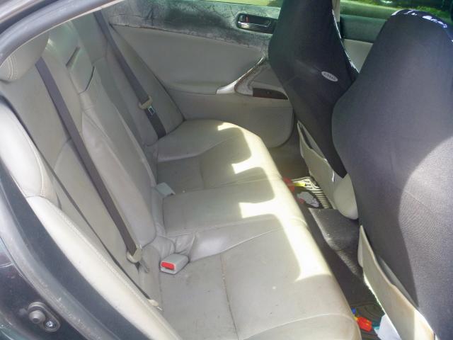 JTHBE262275013682 - 2007 LEXUS IS 350 GREEN photo 6