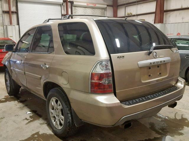 2HNYD18786H538233 - 2006 ACURA MDX TOURIN GOLD photo 3