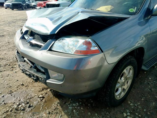 2HNYD18861H528236 - 2001 ACURA MDX TOURIN SILVER photo 9