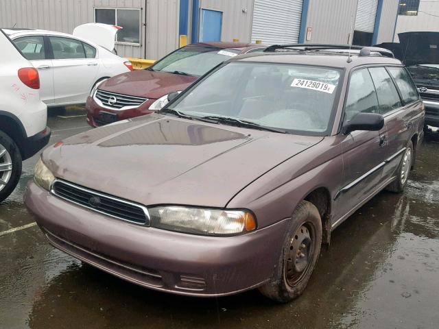 4S3BK4355T7933583 - 1996 SUBARU LEGACY L BROWN photo 2