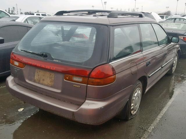 4S3BK4355T7933583 - 1996 SUBARU LEGACY L BROWN photo 4