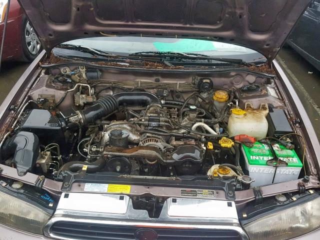 4S3BK4355T7933583 - 1996 SUBARU LEGACY L BROWN photo 7