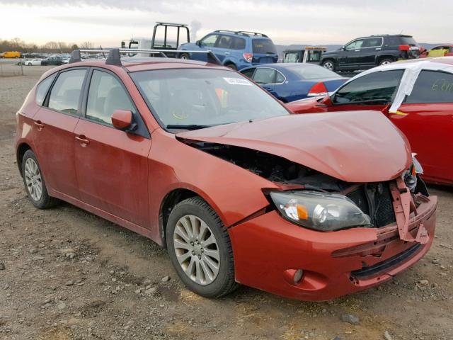 JF1GH60609G800757 - 2009 SUBARU IMPREZA 2. ORANGE photo 1