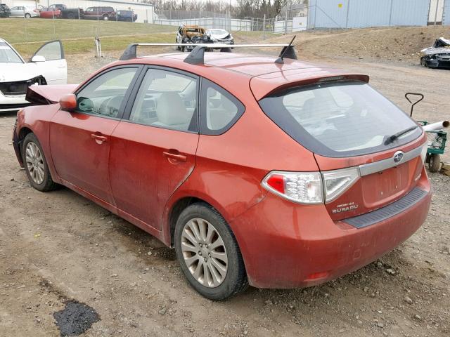 JF1GH60609G800757 - 2009 SUBARU IMPREZA 2. ORANGE photo 3