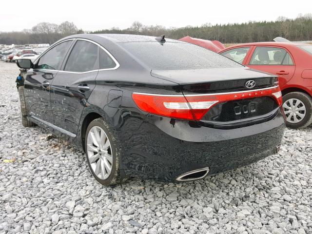 KMHFH4JG6EA348999 - 2014 HYUNDAI AZERA GLS BLACK photo 3