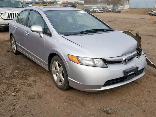 1HGFA15888L099352 - 2008 HONDA CIVIC EX SILVER photo 1