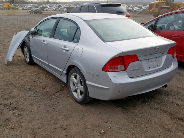 1HGFA15888L099352 - 2008 HONDA CIVIC EX SILVER photo 3