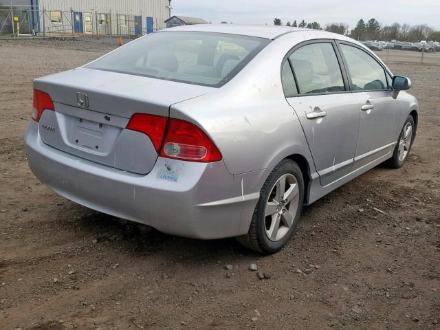 1HGFA15888L099352 - 2008 HONDA CIVIC EX SILVER photo 4