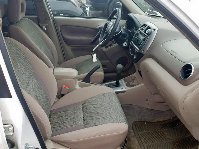 JTEHH20V320147706 - 2002 TOYOTA RAV4 WHITE photo 5