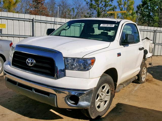 5TFKV52137X001139 - 2007 TOYOTA TUNDRA WHITE photo 2