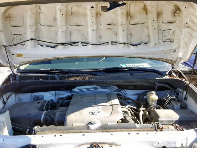 5TFKV52137X001139 - 2007 TOYOTA TUNDRA WHITE photo 7