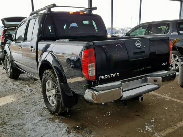 1N6AD07W07C447775 - 2007 NISSAN FRONTIER C BLACK photo 3