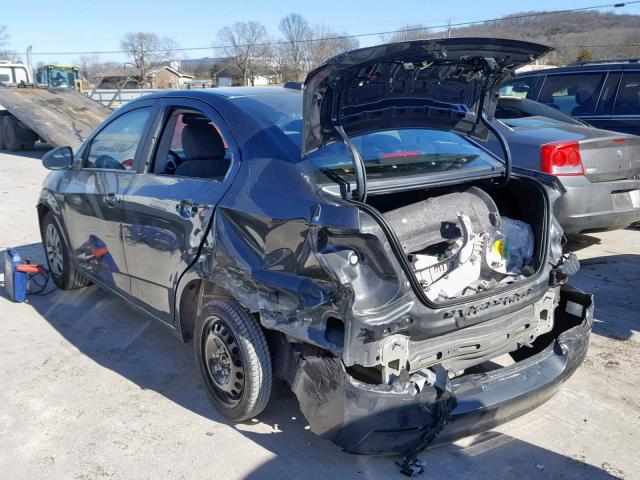 1G1JB5SH4H4161270 - 2017 CHEVROLET SONIC LS CHARCOAL photo 3