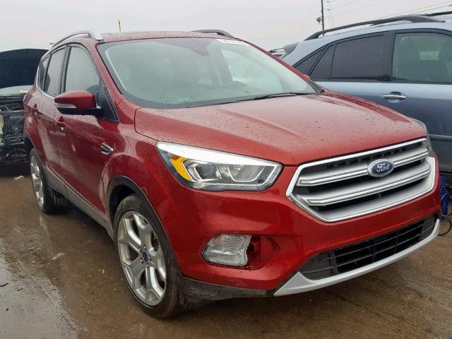 1FMCU0J92HUB85876 - 2017 FORD ESCAPE TIT RED photo 1