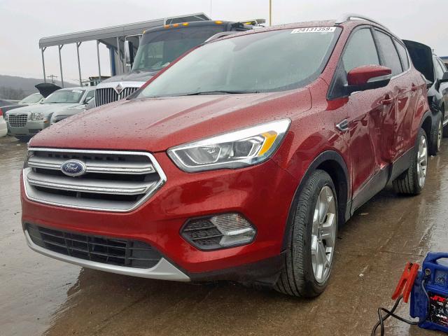 1FMCU0J92HUB85876 - 2017 FORD ESCAPE TIT RED photo 2