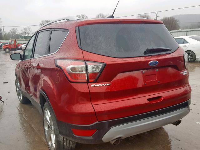 1FMCU0J92HUB85876 - 2017 FORD ESCAPE TIT RED photo 3