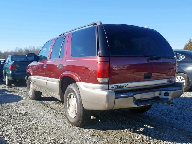 1GKCS13W012116676 - 2001 GMC JIMMY BURGUNDY photo 3