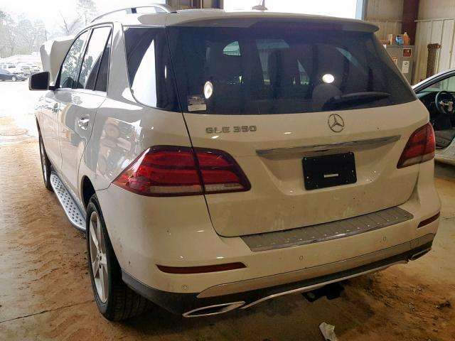 4JGDA5JB6JB190058 - 2018 MERCEDES-BENZ GLE 350 WHITE photo 3