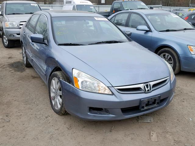 1HGCM66557A026235 - 2007 HONDA ACCORD EX BLUE photo 1