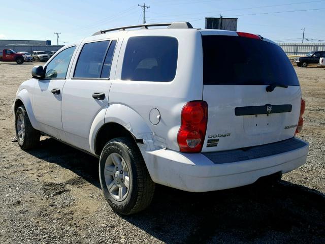 1D8HB38P79F711352 - 2009 DODGE DURANGO SE WHITE photo 3