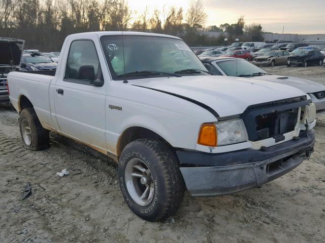 1FTYR11UX5PB04767 - 2005 FORD RANGER WHITE photo 1