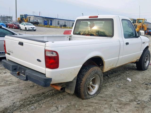 1FTYR11UX5PB04767 - 2005 FORD RANGER WHITE photo 4