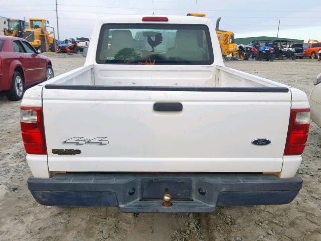 1FTYR11UX5PB04767 - 2005 FORD RANGER WHITE photo 6