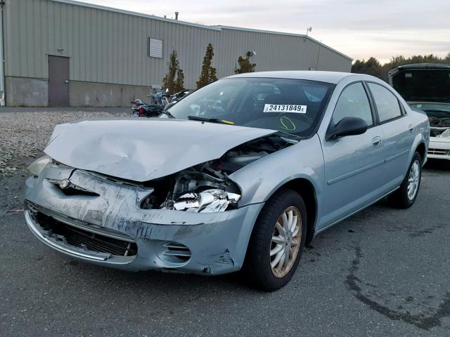 1C3EL46X12N224350 - 2002 CHRYSLER SEBRING LX SILVER photo 2