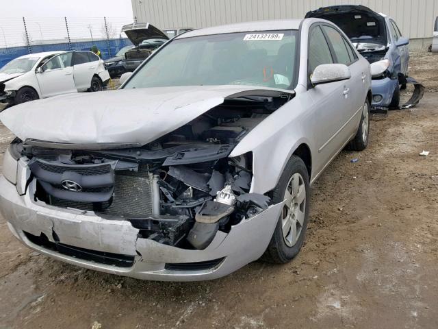 5NPET46C58H328678 - 2008 HYUNDAI SONATA SILVER photo 2