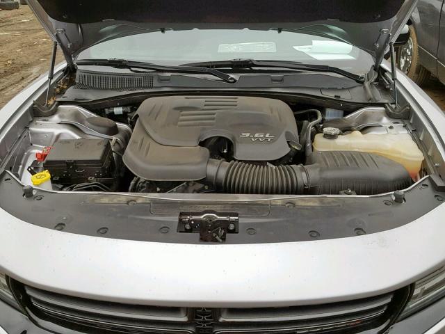 2C3CDXHG5HH643449 - 2017 DODGE CHARGER SX GRAY photo 7