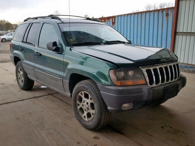 1J4GW58S6XC564903 - 1999 JEEP GRAND CHER GREEN photo 1