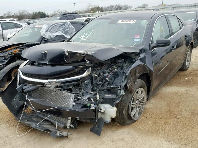 1G11B5SL5EF162934 - 2014 CHEVROLET MALIBU LS BLACK photo 2